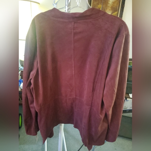 Dressbarn Suede-like Cardigan - Picture 5 of 6
